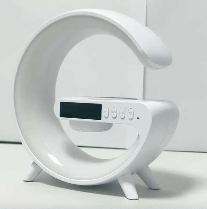 Multi-function G-shape Atmosphere Light with BT-Speaker & Wireless Charger