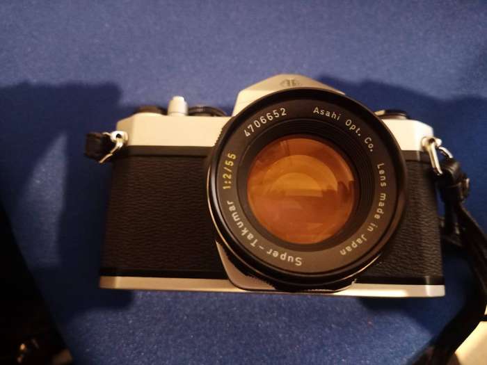 Pentax Spotmatic SP 35mm film SLR camera Asahi Super-Takumar 1:1.8/55