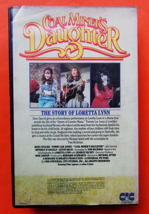 Coal Miner's Daughter - Tommy Lee Jones - Movie VHS Tape (1980)
