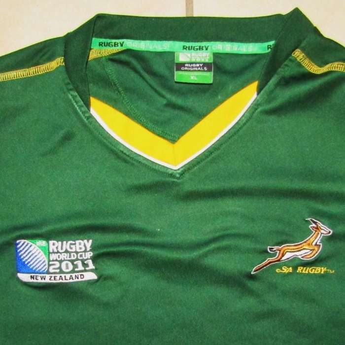 2011 World Cup Springbok Rugby Shirt - XL Size