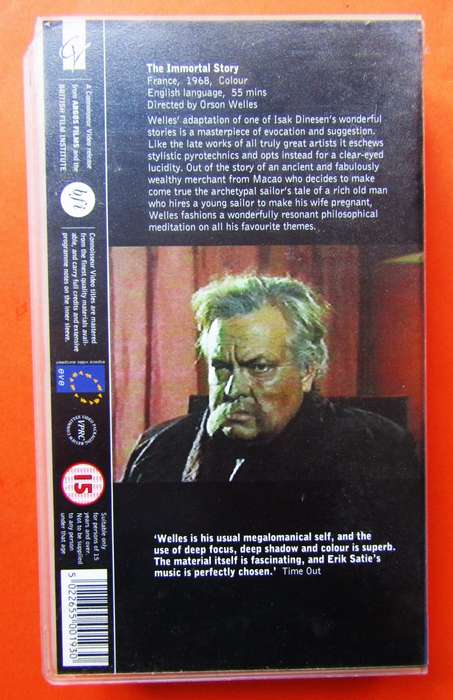 The Immortal Story - Orson Welles - Movie VHS Tape