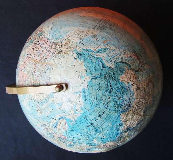 Old Made in USA Replogle World Nation Series 12 Inch Globe
