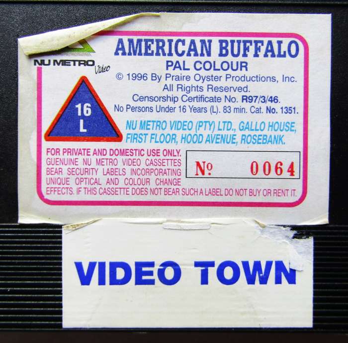 American Buffalo - Dustin Hoffman - Movie VHS Tape (1996)