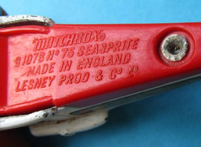 1976 Matchbox Seasprite Helicopter