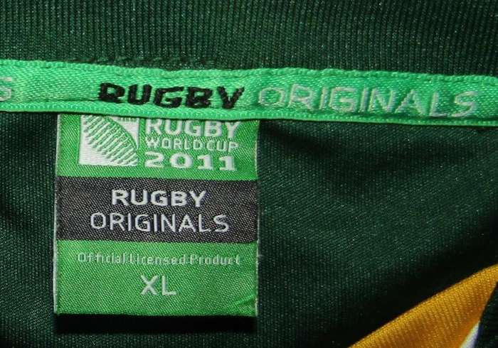 2011 World Cup Springbok Rugby Shirt - XL Size