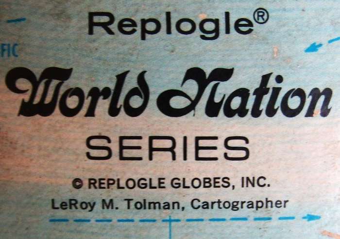 Old Made in USA Replogle World Nation Series 12 Inch Globe