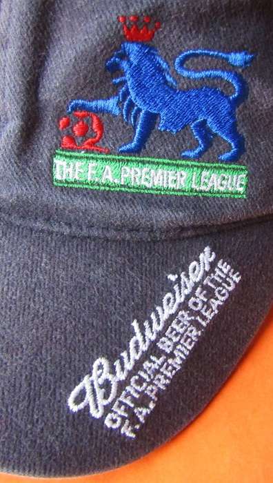 Old Budweiser FA Premier League Football Cap