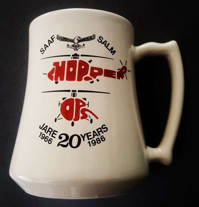 1986 SAAF Chopper Ops Beer Mug