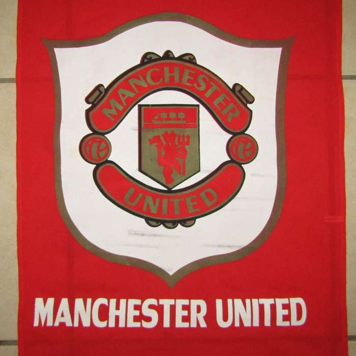 Old Premier League Manchester United Football Banner