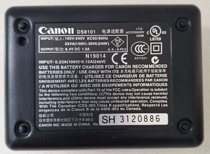 Canon CB-5L Battery Charger