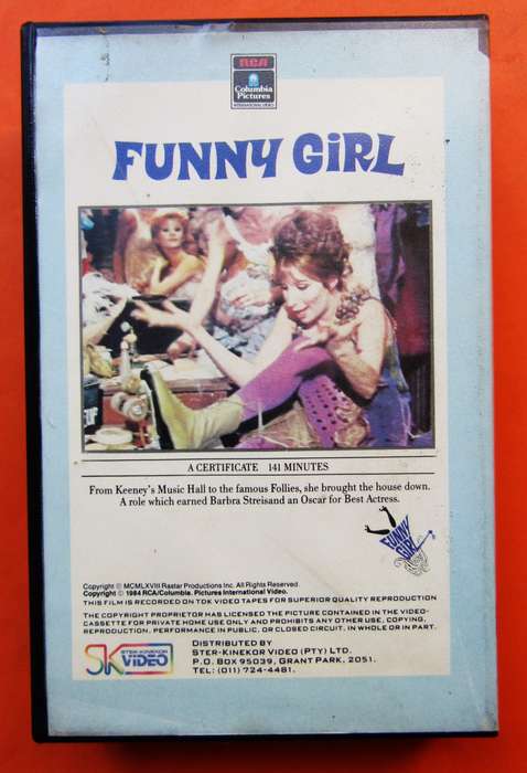 Funny Girl - Barbra Streisand - Movie VHS Tape (1984)