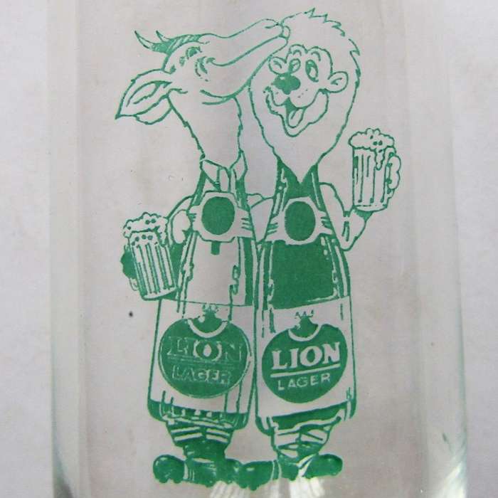 Old Springboks vs British Lions Rugby Glass