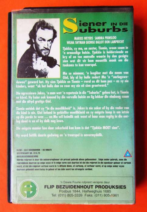 Siener in die Suburbs - Afrikaans Movie VHS Tape (1974)