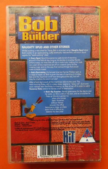 Bob the Builder - TV Series VHS Tape (2002)