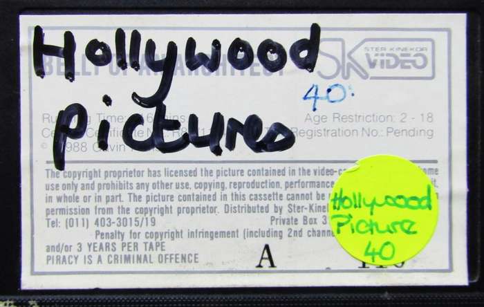 The Belly of an Architect - Movie VHS Tape (1988)