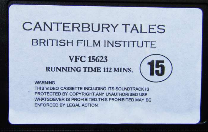 The Canterbury Tales - Farce Comedy Movie VHS Tape (1998)