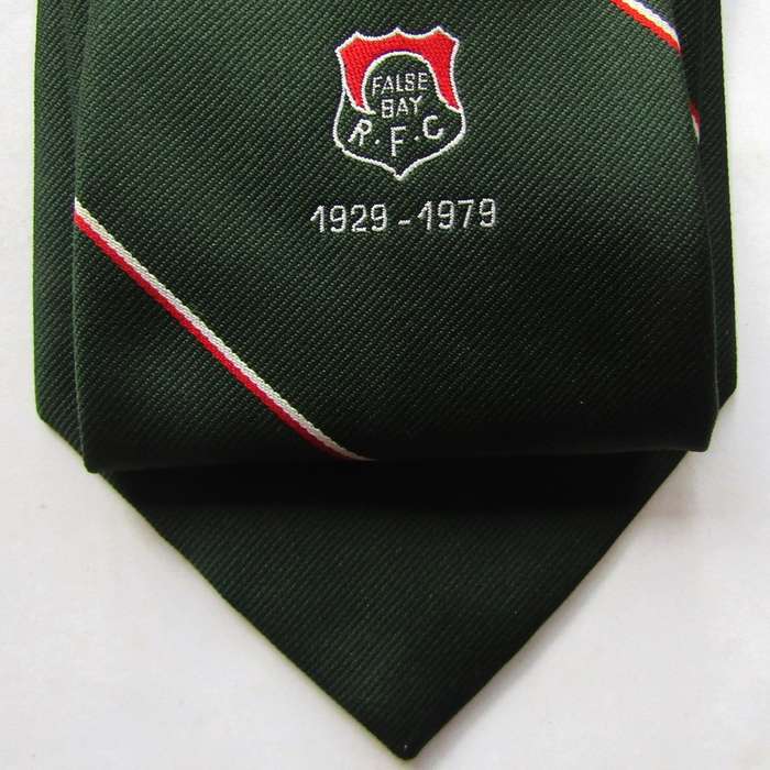 1979 False Bay RFC 50 Year Rugby Neck Tie