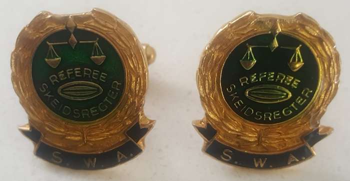 Old SWA Rugby Referee Cufflinks