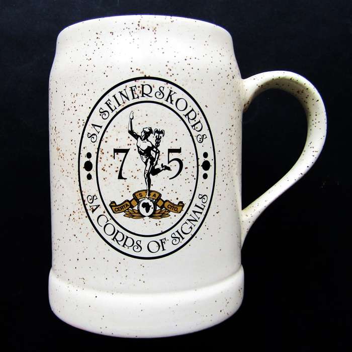 SADF Corps of Signals 75 Year Beer Mug