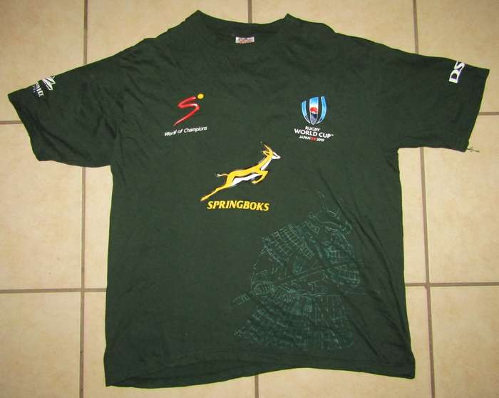2019 World Cup Springbok Rugby Shirt - XL Size