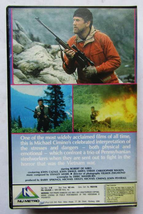 The Deer Hunter - Robert De Niro - Movie VHS Tape (1983)