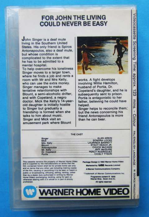 The Heart Is a Lonely Hunter - Movie VHS Tape (1982)