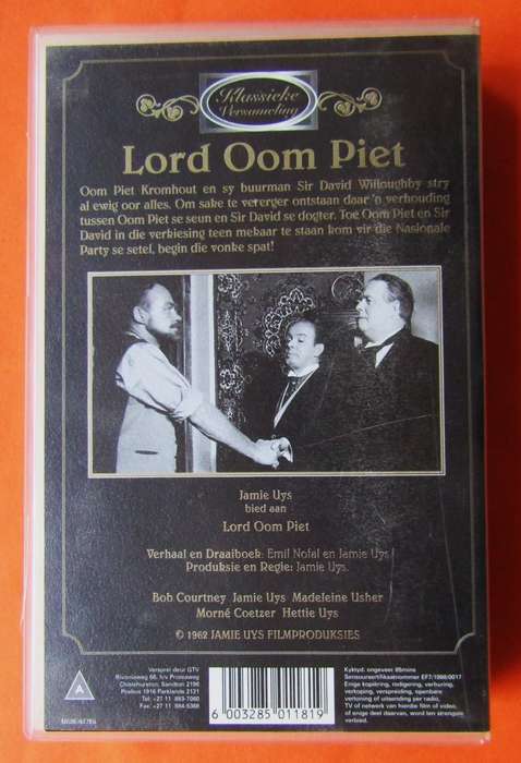 Lord Oom Piet - Movie VHS Tape (1998)