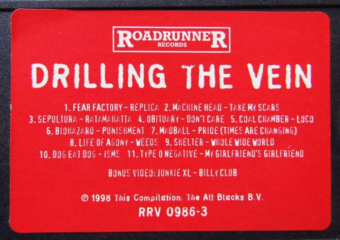 Drilling the Vein - Sepultura, Fear Factory, Machine Head - VHS Video Tape (1998)