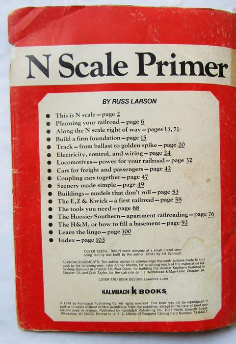 N Scale Primer - Model Railroad Book (1974)