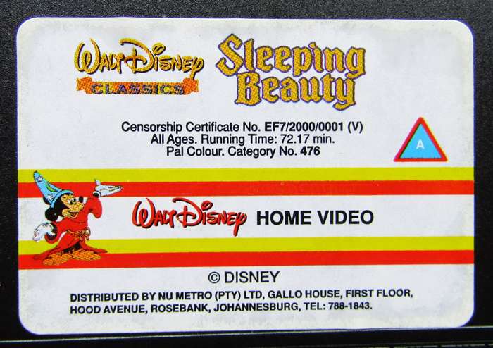 Sleeping Beauty - Disney VHS Tape (2000)