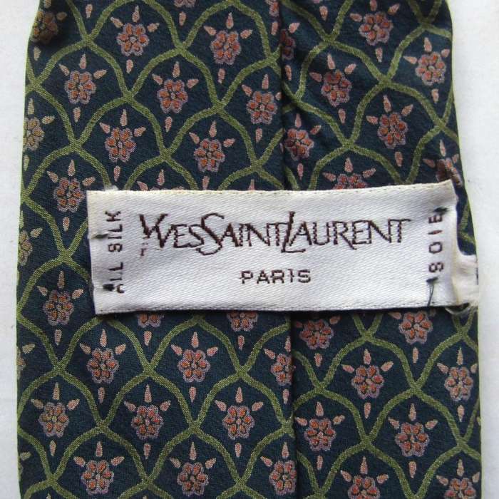 Old Yves Saint Laurent Paris Designer Neck Tie