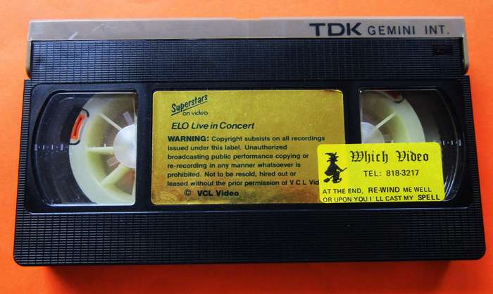 ELO Live in Concert - 80's VHS Video Tape