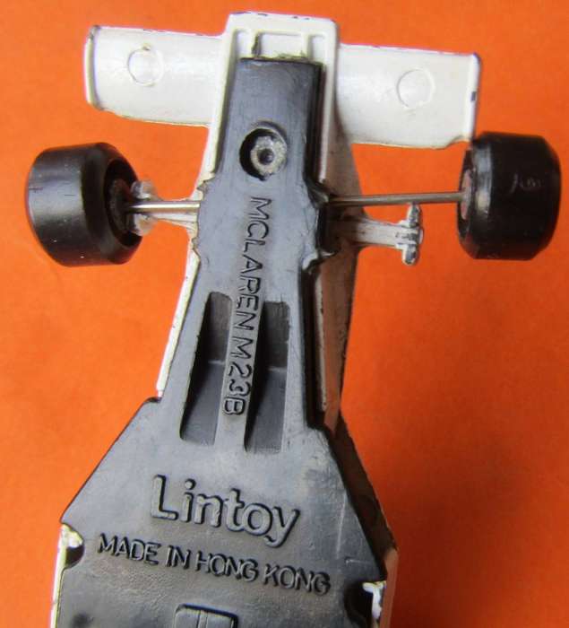 Old LinToy McLaren M23B Race Car