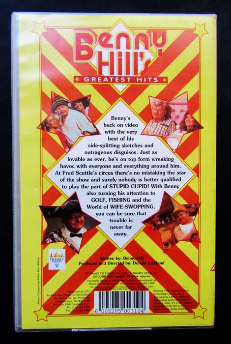 Benny Hill's Greatest Hits - VHS Video Tape (1990)