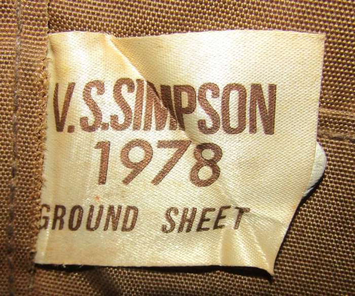 1978 SADF Border War Ground Sheet