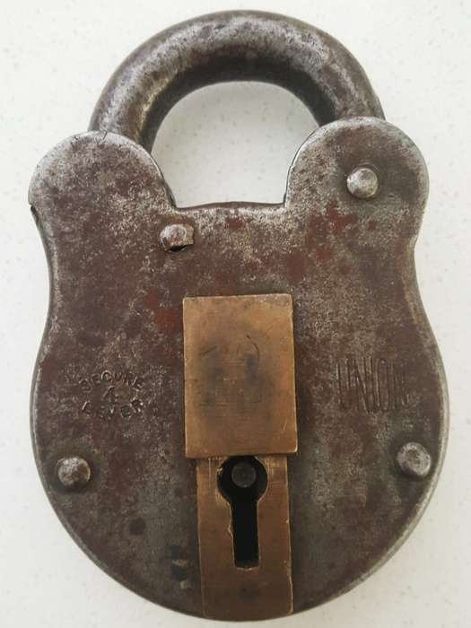 Old Union Padlock - No Key