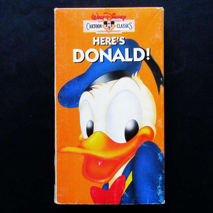 Here's Donald - Walt Disney VHS Tape (1990)