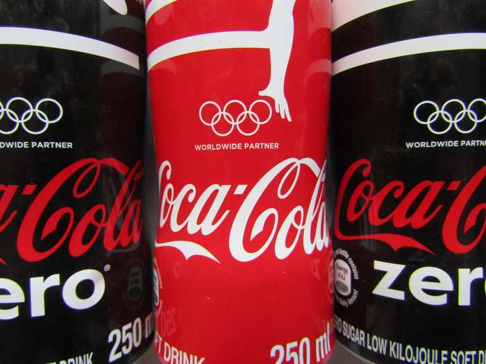 3 Coca Cola Olympic Partner 250ml Aluminium Bottles