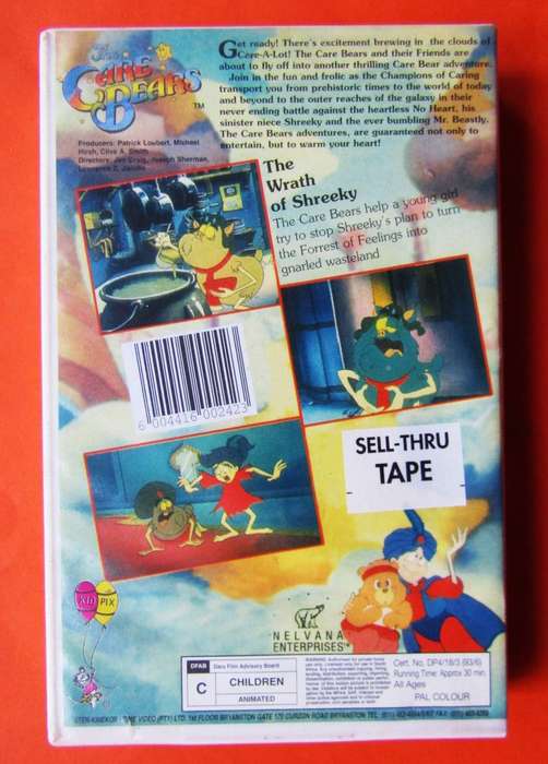 The Care Bears - The Wrath of Shreeky - VHS Tape (1993)