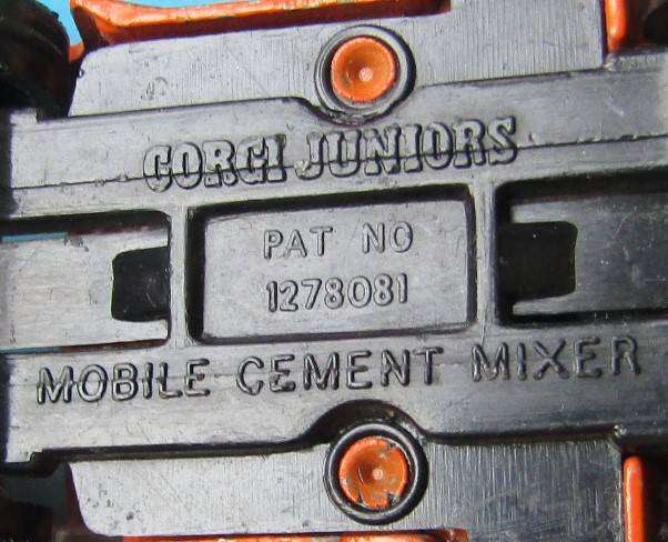 Old Corgi Juniors Mobile Cement Mixer Truck