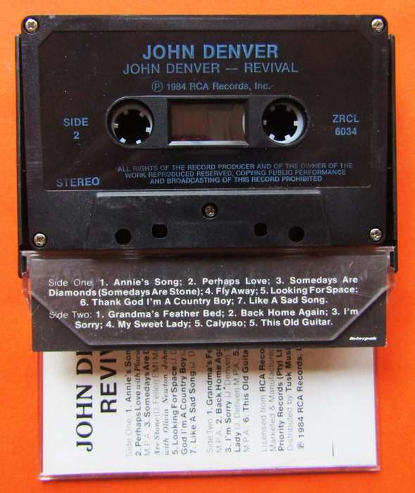 John Denver - Revival - Cassette Tape (1984)