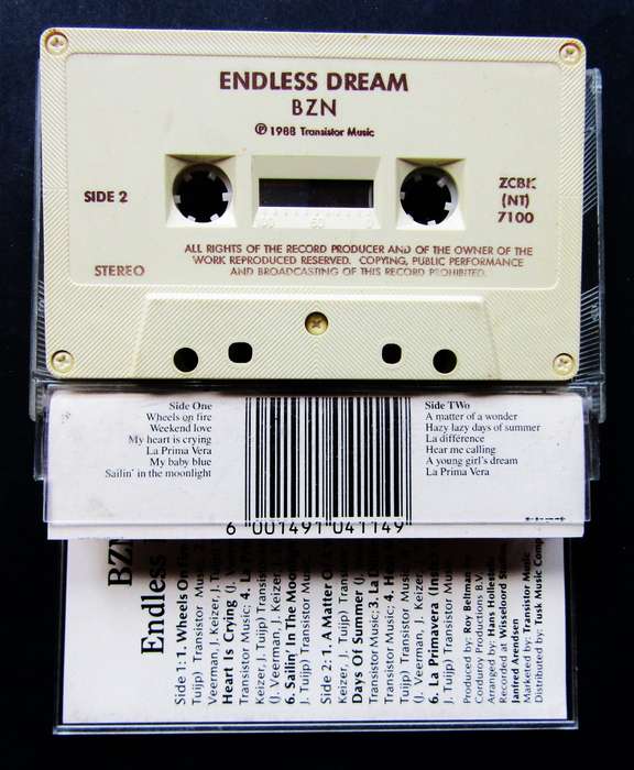 BZN - Endless Dream - Cassette Tape (1988)