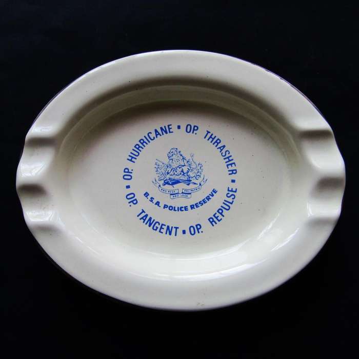 Old Rhodesia BSAP Reserve Ashtray