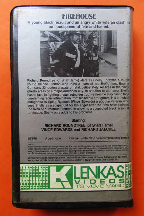 Firehouse - VHS Video Tape (1975)