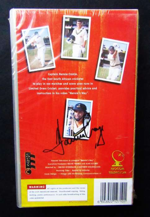 NEW Sealed - Hansie's Way - Cricket VHS Tape