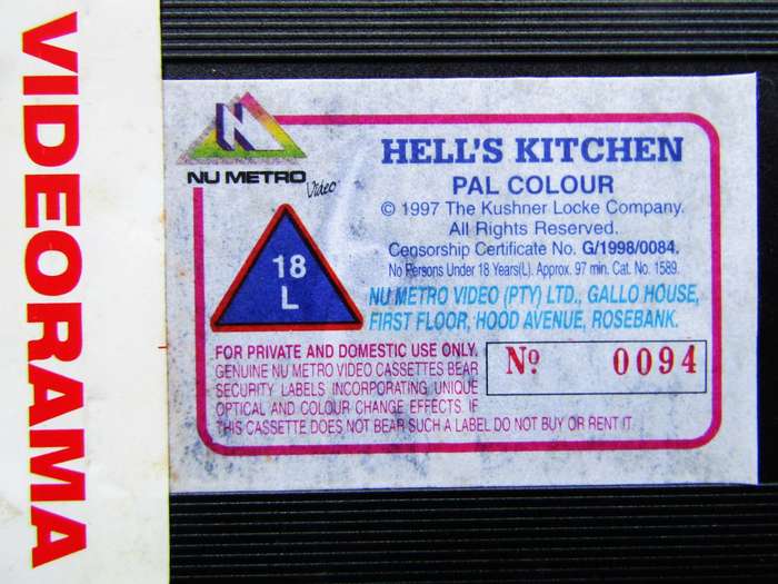 Hell's Kitchen - Angelina Jolie - Movie VHS Tape (1998)