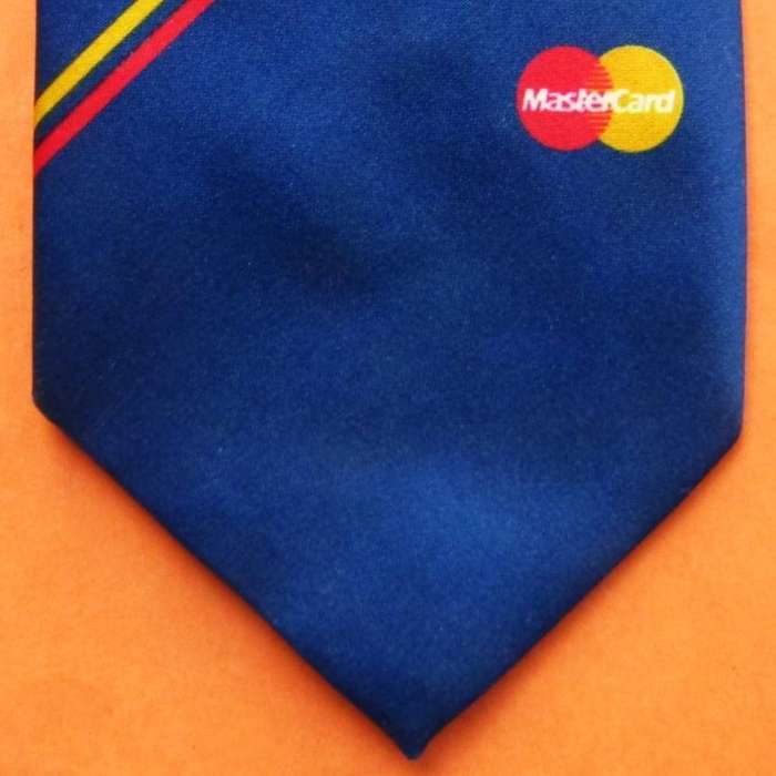Old Master Card Advertising Neck Tie