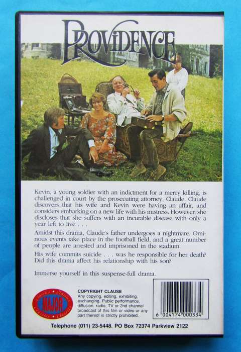 Providence - Dirk Bogarde - Movie VHS Tape