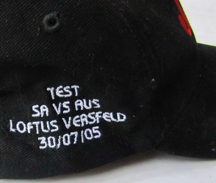 2005 J & B Springboks vs Australia Rugby Cap