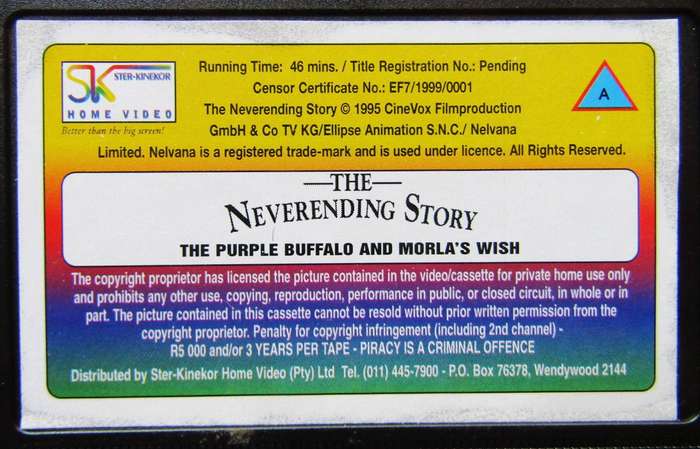 The Neverending Story - The Animated Series - VHS Tape (1999)